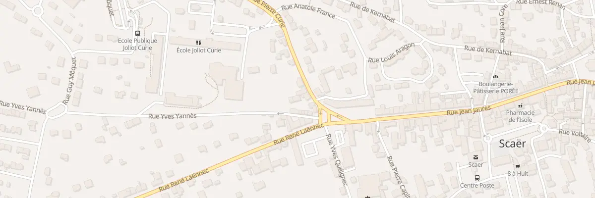 Plan du 5 Rue Pierre Curie à Scaër