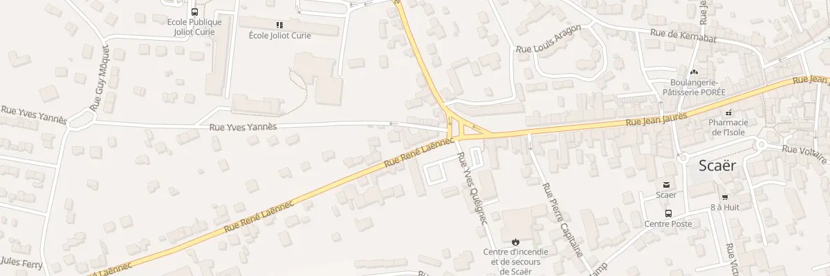 Plan du 6 Rue Rene Laennec à Scaër