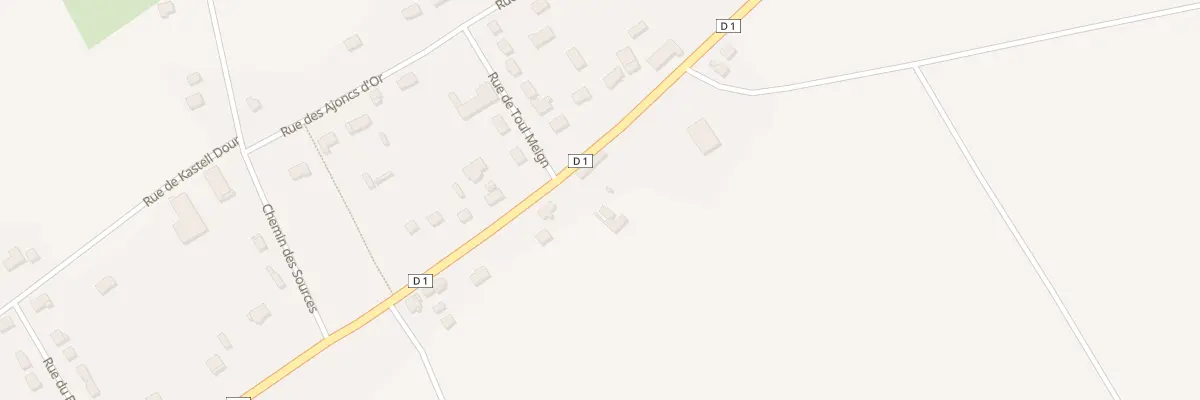 Plan du 14 Rue de Guerneo à Roudouallec
