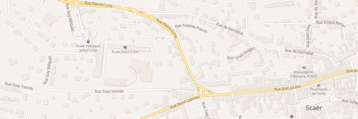Plan du 13 Rue Pierre Curie à Scaër