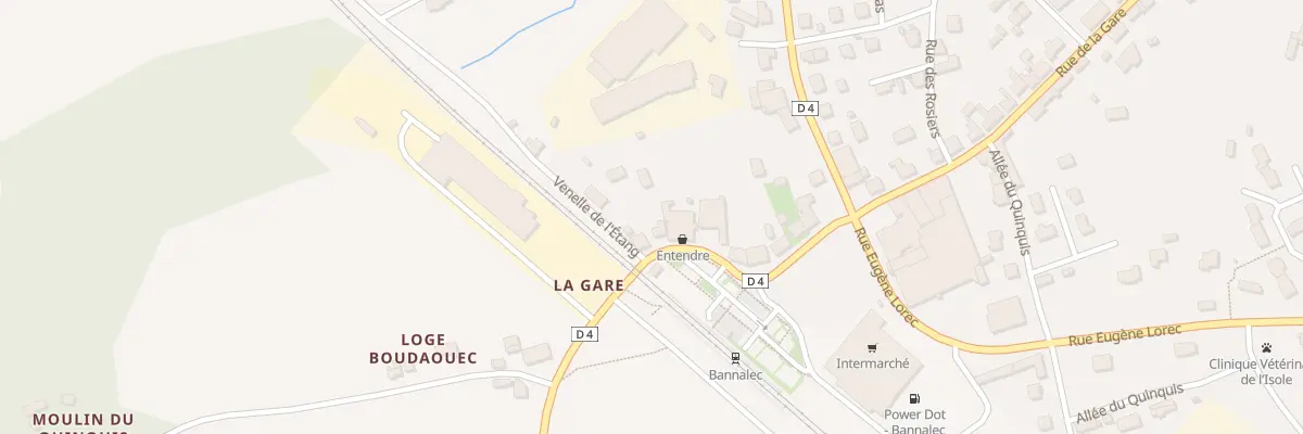 Plan du 136 Rue de la Gare à Bannalec