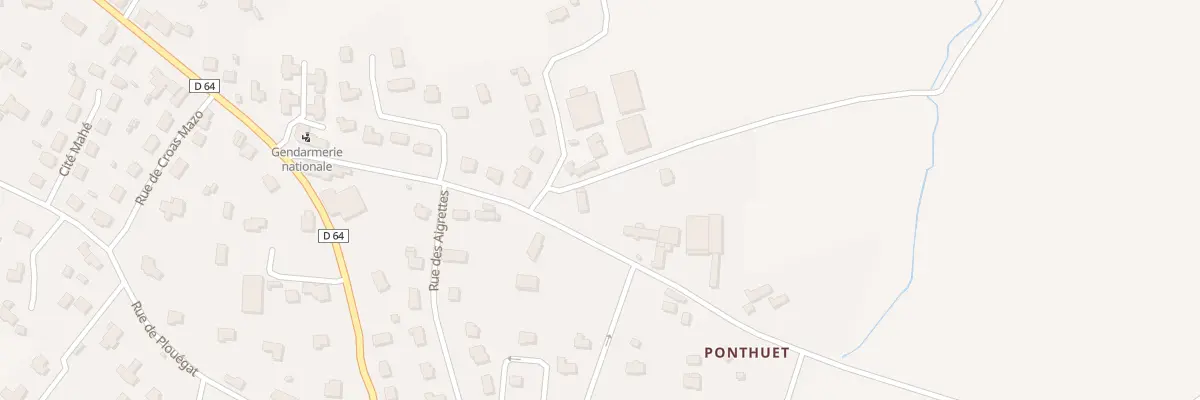 Plan du 1 Rue de Tilliennou à Lanmeur
