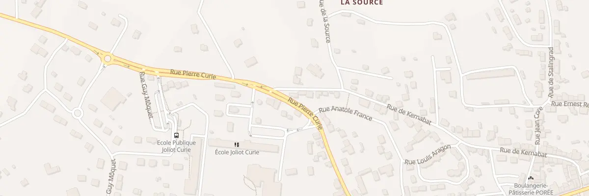 Plan du 22 Rue Pierre Curie à Scaër
