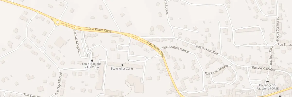 Plan du 29 Rue Pierre Curie à Scaër