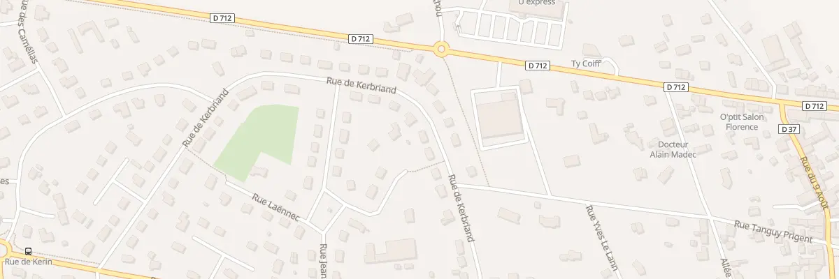 Plan du 20 Rue de Kerbriand à Plouigneau