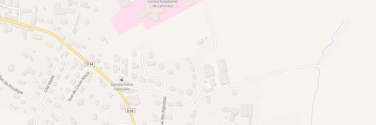 Plan du 10 Rue de Tilliennou à Lanmeur