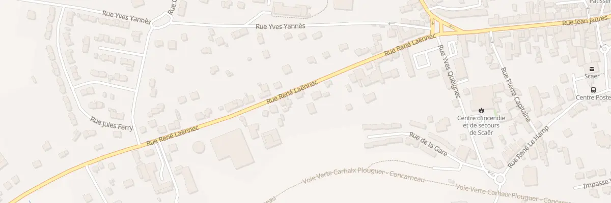 Plan du 19 Rue Rene Laennec à Scaër