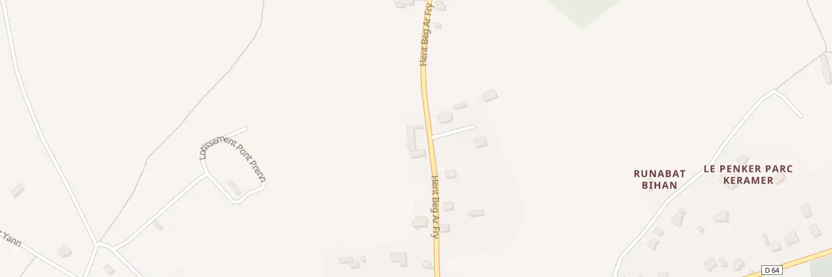 Plan du 25 Hent Beg Ar Fry à Guimaëc