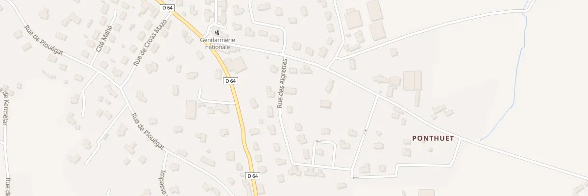 Plan du 2A Rue des Aigrettes à Lanmeur