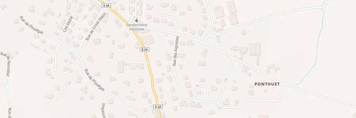 Plan du 2B Rue des Aigrettes à Lanmeur