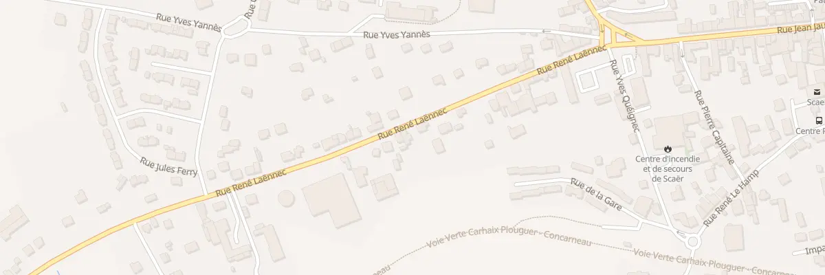 Plan du 21 Rue Rene Laennec à Scaër