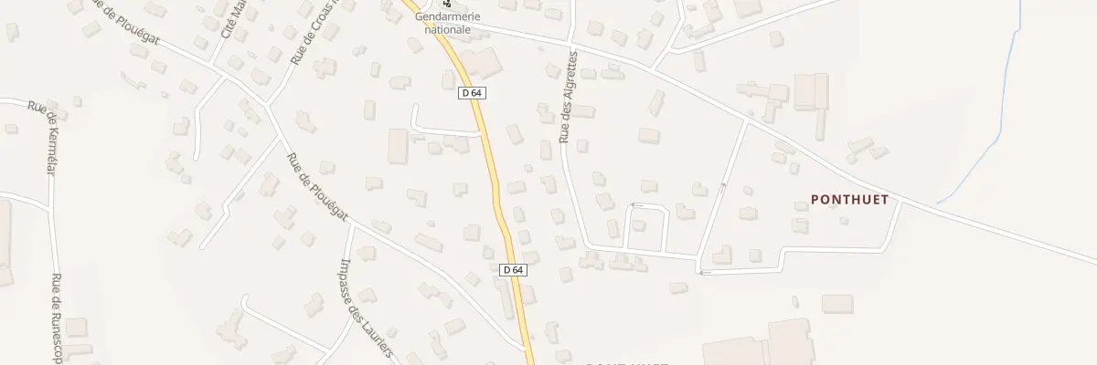 Plan du 7 Rue des Aigrettes à Lanmeur