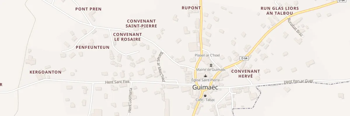 Plan du 28 Kergoanton à Guimaëc