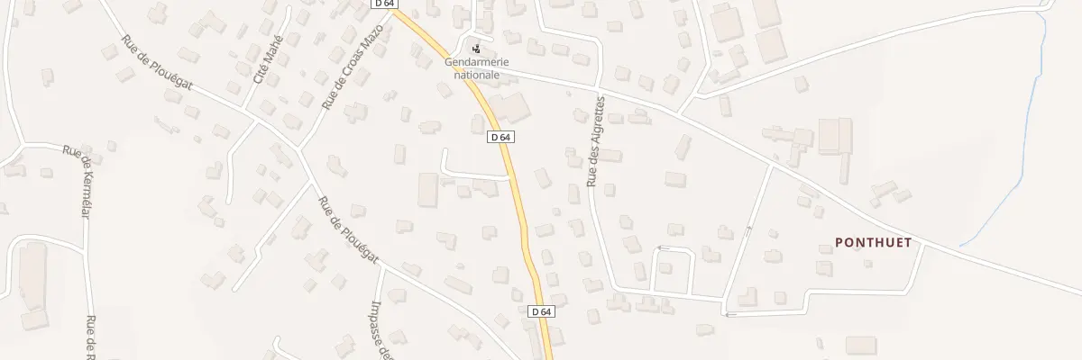 Plan du 6 Rue de la Madeleine à Lanmeur