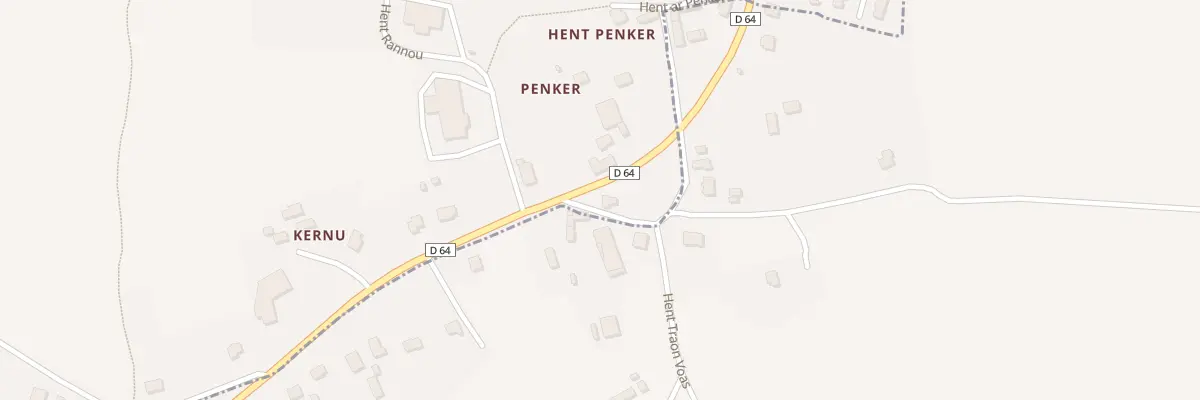 Plan du 86 Le Penquer à Guimaëc