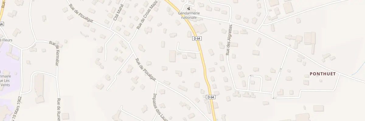 Plan du 9 Rue de la Madeleine à Lanmeur