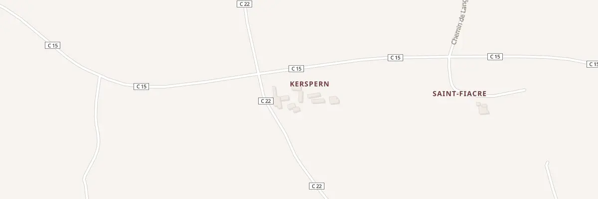 Plan du 558 Kerspern à Tréogat