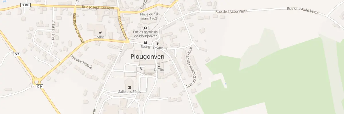 Plan du 8 Rue de Lannéanou à Plougonven