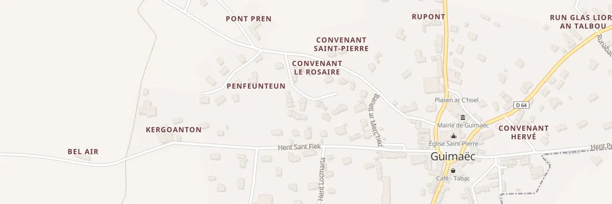 Plan du 1985A Convenant du Rosaire à Guimaëc