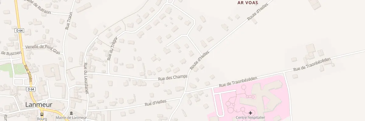 Plan du 20 Rue des Champs à Lanmeur