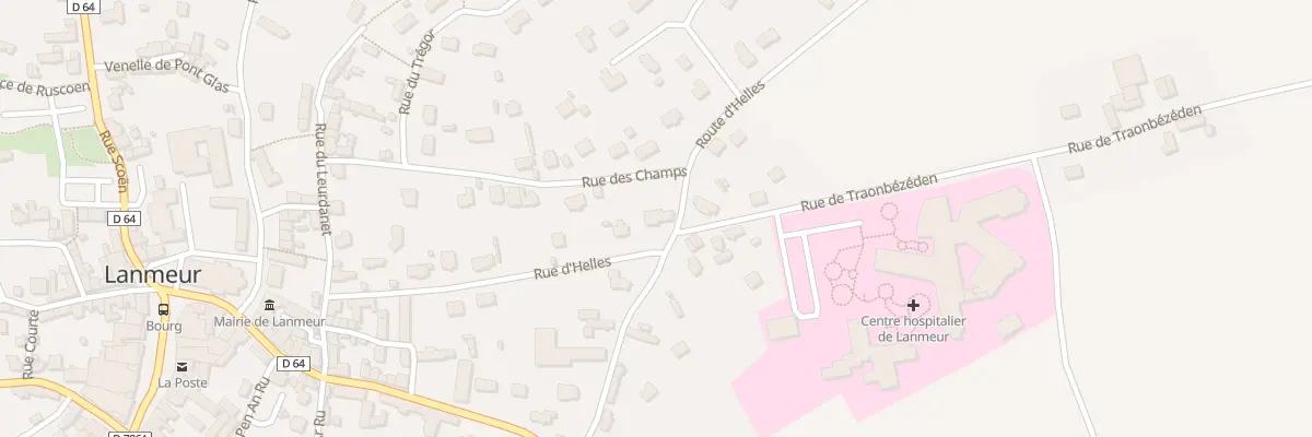 Plan du 20 Rue d’Helles à Lanmeur