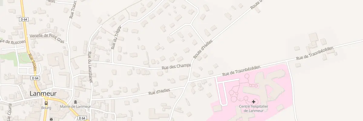 Plan du 18 Rue des Champs à Lanmeur