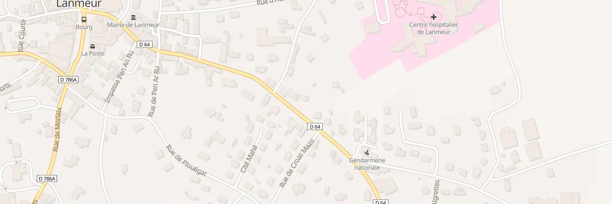 Plan du 38 Rue de la Liberation à Lanmeur