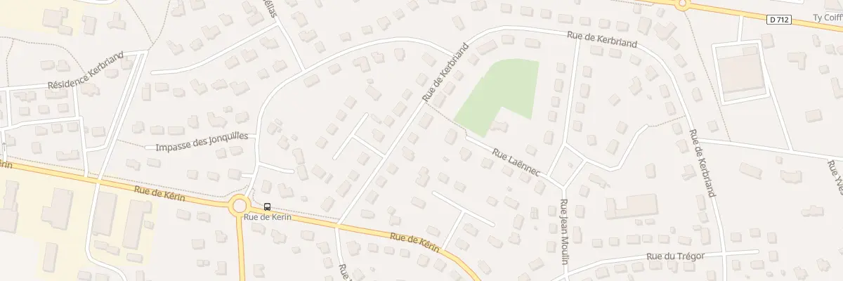 Plan du 50 Rue de Kerbriand à Plouigneau