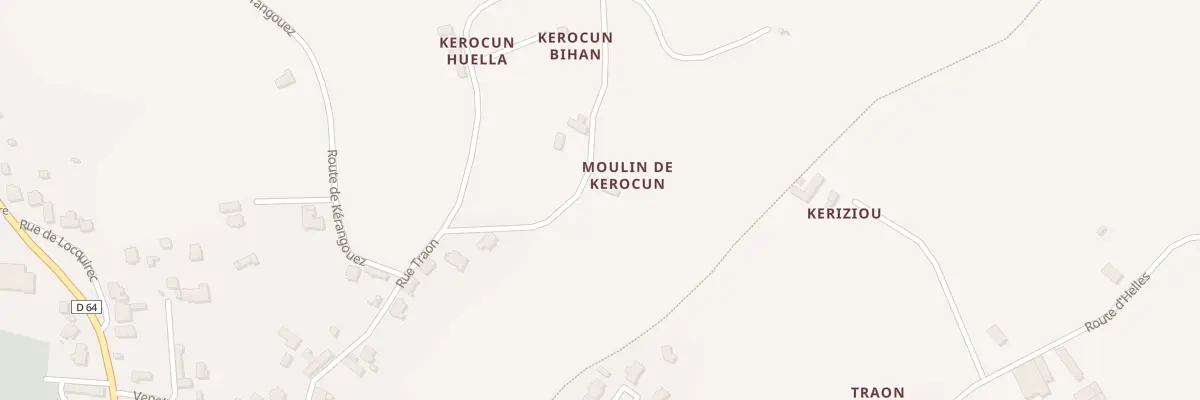 Plan du 5 Kerocun à Lanmeur