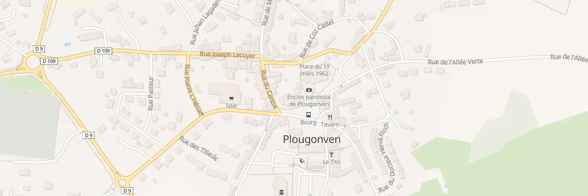 Plan du 12 Rue du Centre à Plougonven