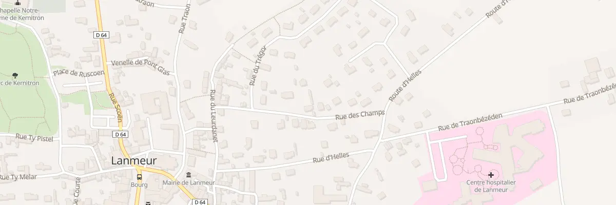Plan du 8 Rue des Champs à Lanmeur
