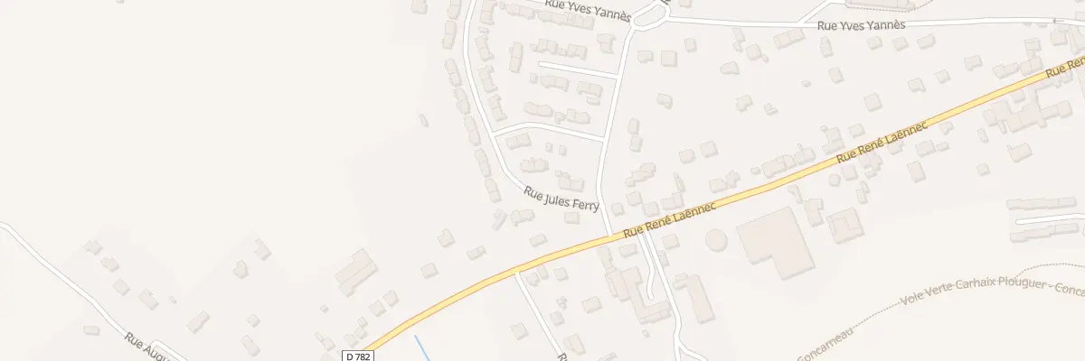 Plan du 6 Rue Jules Ferry à Scaër