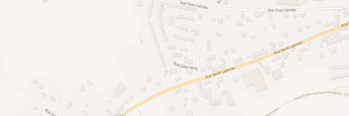 Plan du 8 Rue Jules Ferry à Scaër