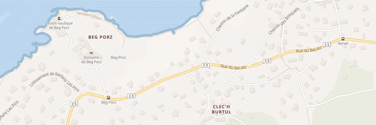 Plan du 52 Rue Bel Air à Moëlan-sur-Mer