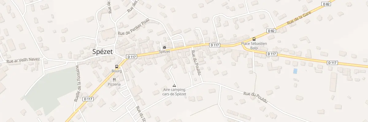 Plan du 38 Rue du Général de Gaulle à Spézet