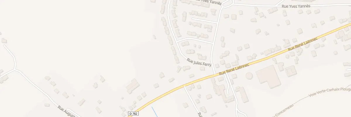 Plan du 7 Rue Jules Ferry à Scaër