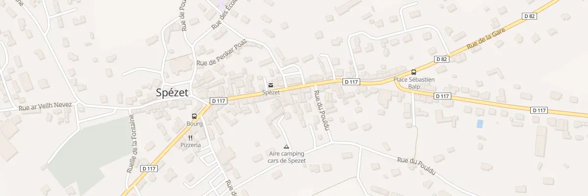 Plan du 36 Rue du Général de Gaulle à Spézet