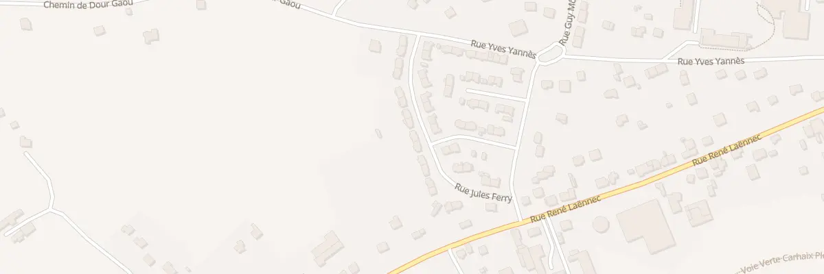 Plan du 15 Rue Jules Ferry à Scaër