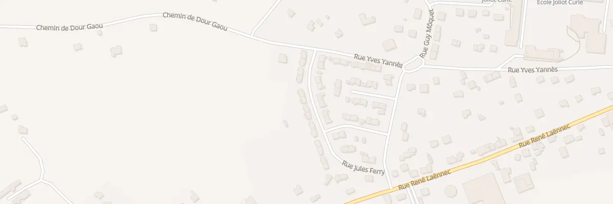 Plan du 21 Rue Jules Ferry à Scaër