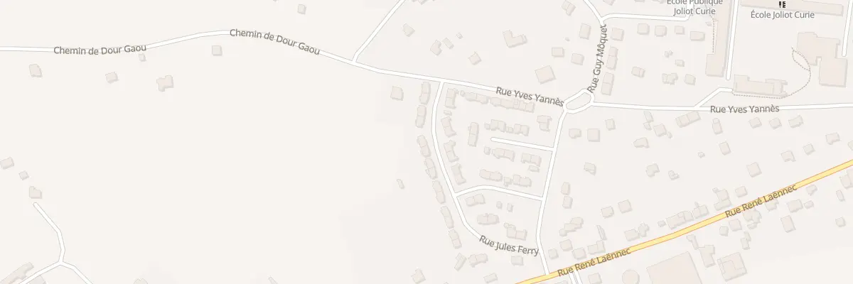 Plan du 23 Rue Jules Ferry à Scaër