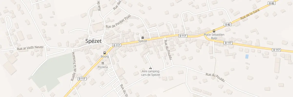 Plan du 30 Rue du Général de Gaulle à Spézet