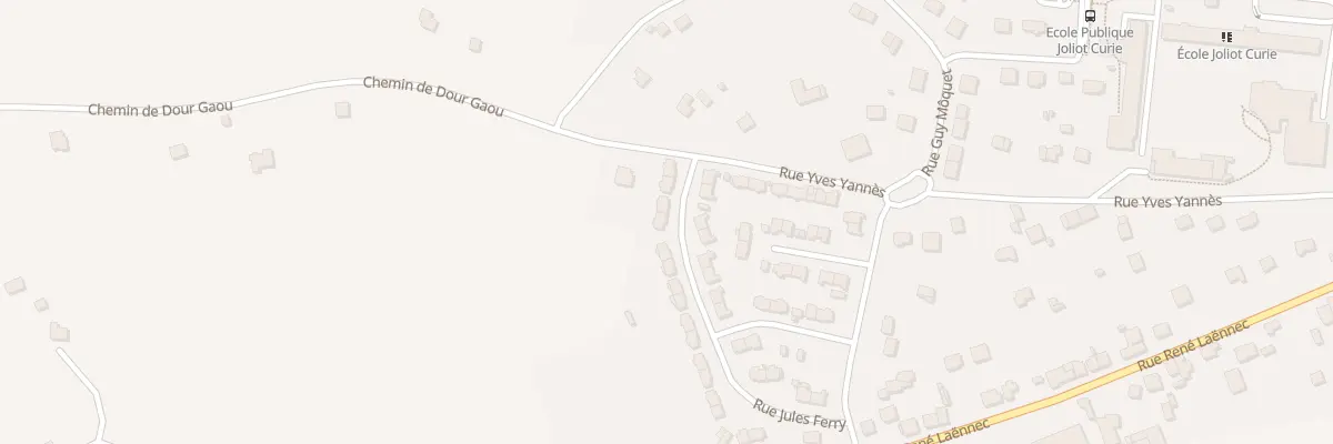 Plan du 25 Rue Jules Ferry à Scaër