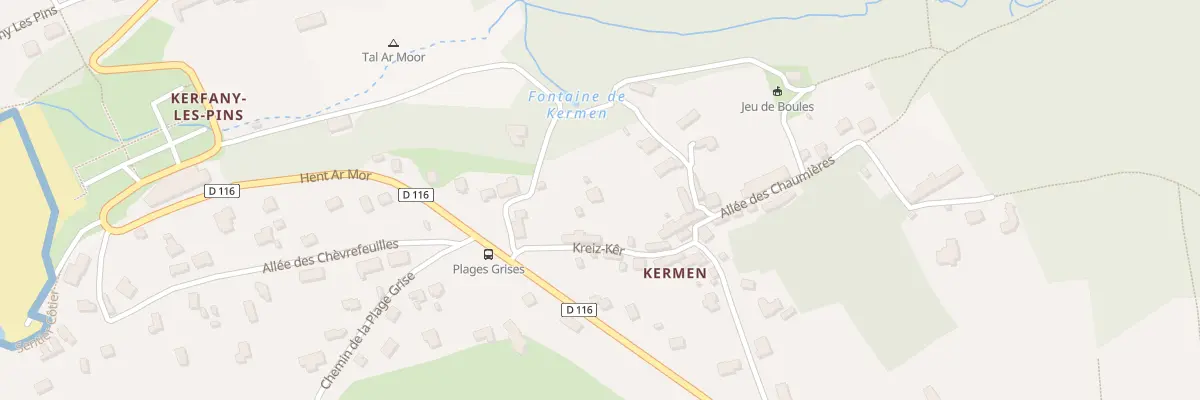 Plan du 16 Rue Kreiz Ker à Moëlan-sur-Mer