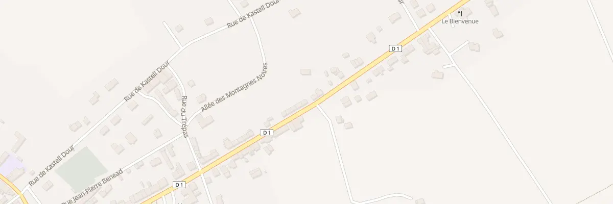 Plan du 91 Rue Nicolas le Grand à Roudouallec