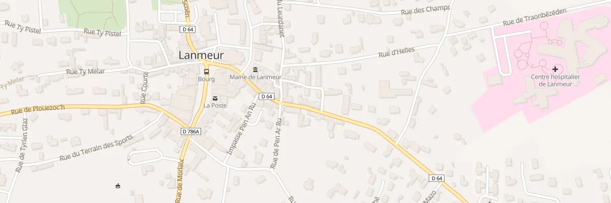 Plan du 18 Rue de la Liberation à Lanmeur