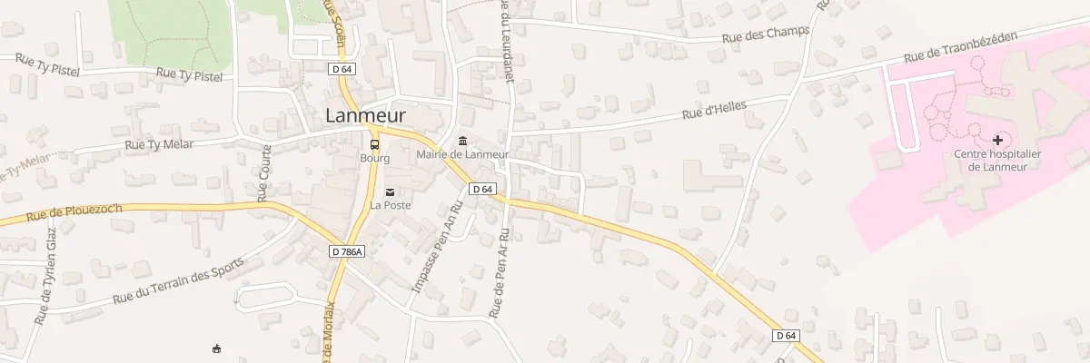 Plan du 14 Rue de la Liberation à Lanmeur