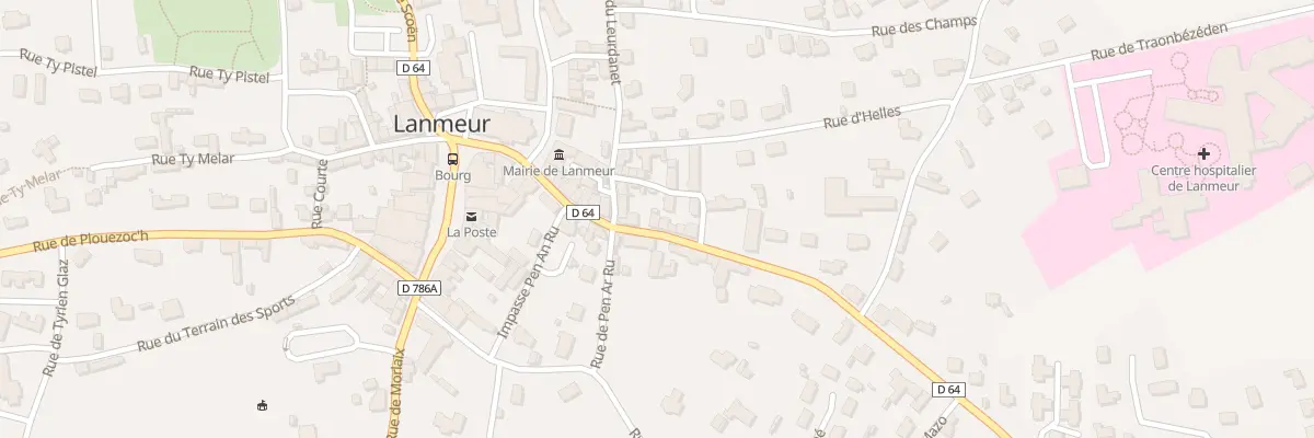 Plan du 16 Rue de la Liberation à Lanmeur