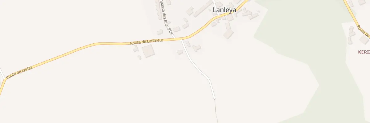 Plan du 3 Lanleya à Plouigneau