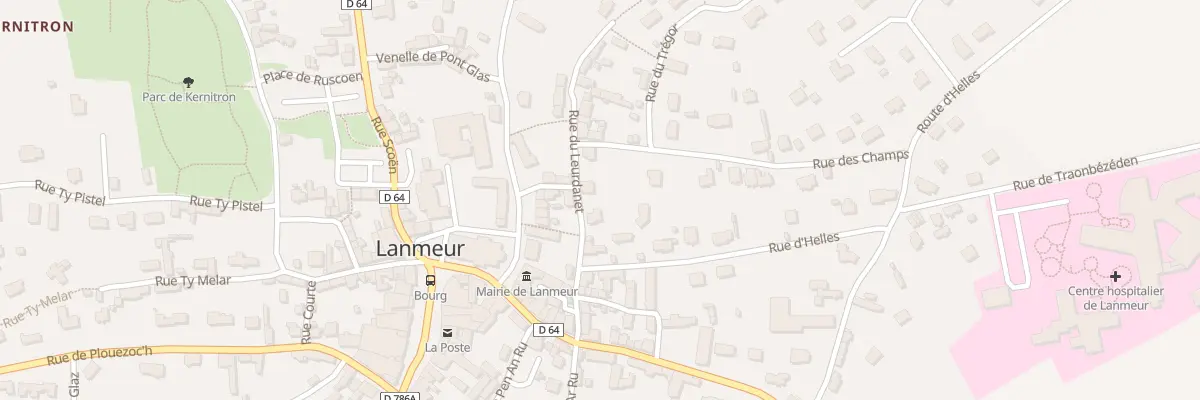 Plan du 11 Rue du Leurdanet à Lanmeur