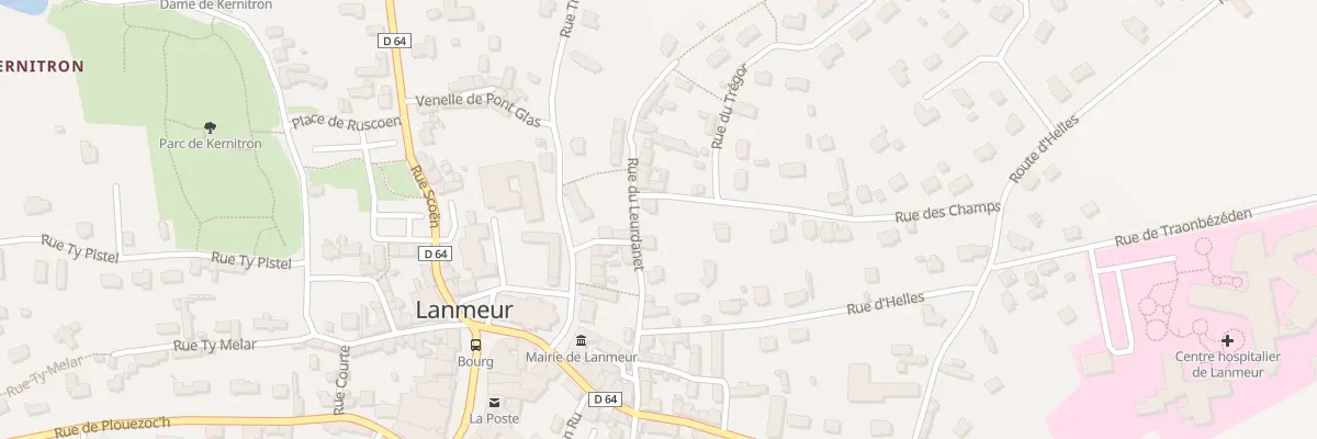 Plan du 13 Rue du Leurdanet à Lanmeur